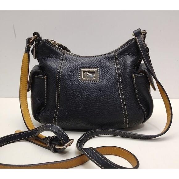 Dooney & Bourke Small Black Pebbled Leather Hobo Shoulder Bag - Picture 14 of 14